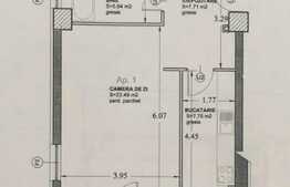 1 camera, 43.5 mp, decomandat, zona strazii Buna Ziua