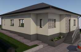 Casa individuala pe un nivel, 900 mp teren, 120 utili, la 13 km de centrul orasului!