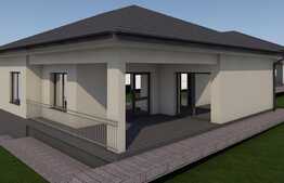 Casa individuala pe un nivel, 900 mp teren, 120 utili, la 13 km de centrul orasului!