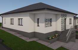 Casa individuala pe un nivel, garaj, 630 mp teren, 140 utili, la 13 km de centrul orasului!