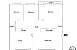 Vanzare apartament 4 camere, 82 mp, boxa subsol, zona Piata Marasti