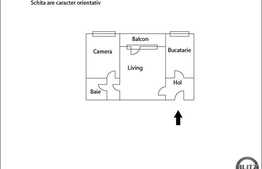 Apartament de vanzare 2 camere, 49.5 mp utili, zona Gr. Alexandrescu, cu boxa