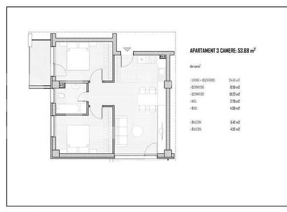 Apartament de vânzare 3 camere Baciu - 68575AV | BLITZ Cluj-Napoca | Poza2