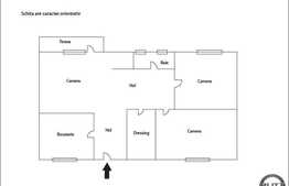 Vanzare apartament 3 camere, 72 mp utili, zona Campului, gradina si loc parcare