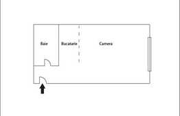 Vanzare garsoniera in zona Plopilor, finisata