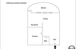 Apartament de vanzare 2 camere, 50 mp utili, zona Vulturului, cu terasa