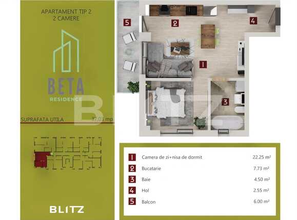 Apartament de vânzare 2 camere Iris - 68750AV | BLITZ Cluj-Napoca | Poza6