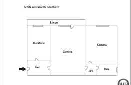 De vanzare apartament 2 camere, 48 mp utili, zona BILLA