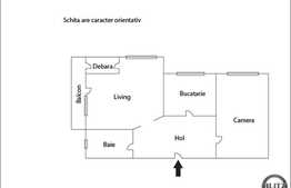 Vanzare apartament 2 camere, decomandat, 56 mp utili, zona Uliului, imobil nou