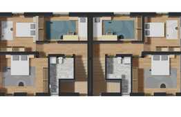 Duplex de vanzare, 250 mp teren, compartimentare practica, zona de case 