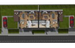 Duplex de vanzare, 250 mp teren, compartimentare practica, zona de case 