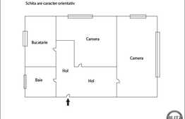 2 camere, 67 mp, decomandat, zona strazii Marin Preda