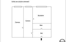 Apartament 2 camere, 28 mp, zona strazii Busteni