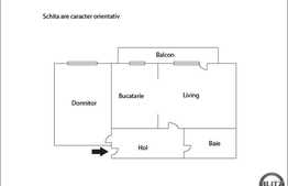 Apartament cu 2 camere de vanzare, semifinisat, 57 mp, la 10 minute de Polus