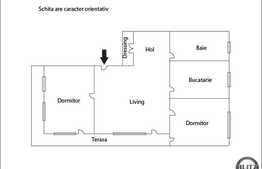 Vanzare 3 camere, 68 mp utili, zona Casa Radio, terasa 18 mp, loc de parcare