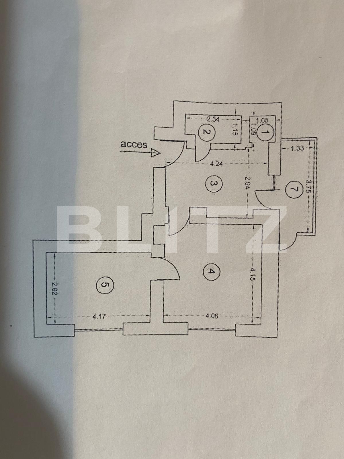 Apartament de 2 camere, 45 mp, zona Centru Civic 