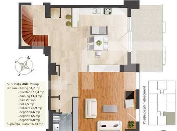 Apartament de vânzare 4 camere Marasti - 693AV | BLITZ Cluj-Napoca | Poza13