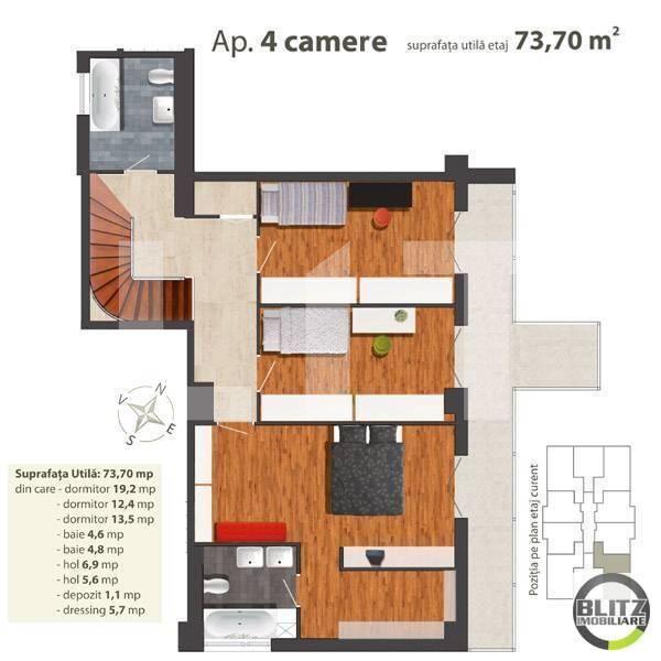 Apartament de vânzare 4 camere Marasti - 693AV | BLITZ Cluj-Napoca | Poza14