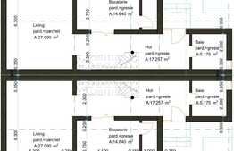 Exclusiv ! Duplex cu suprafata generoasa de teren, priveliste, zona de padure, Tauti ! 