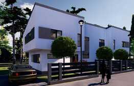 Duplex de vanzare , ansamblu privat cu 9 unitati locative, 250 teren, garaj, 180 mp, Tauti 