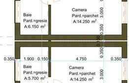 Duplex de vanzare , ansamblu privat cu 9 unitati locative, 250 teren, garaj, 180 mp, Tauti 