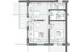 Apartament de 2 camere,  50 mp,zona Terra