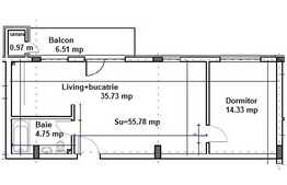 Apartament 2 camere, semifinisat, posibilitate decomandare ! Zona strazii Eroilor!