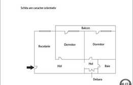 Vanzare apartament cu 2 camere de 55 mp plus balcon de 8 mp, zona Eroilor
