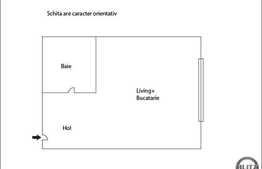 Garsoniera 22 mp, zona strazii Calea Baciului!