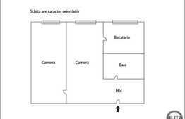 2 camere, 28 mp, etaj intermediar, zona strazii Busteni