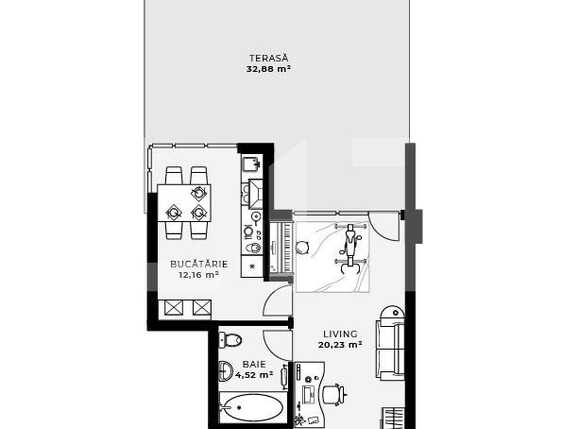 Garsonieră de vânzare Gheorgheni - 69691AV | BLITZ Cluj-Napoca | Poza2