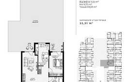 Apartament 2 camere, semifinisat + terasa generoasa