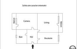 Vanzare 2 camere, 52 mp, zona strazii Eroilor