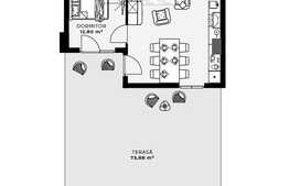 Apartament 2 camere, 54 mp + terasa
