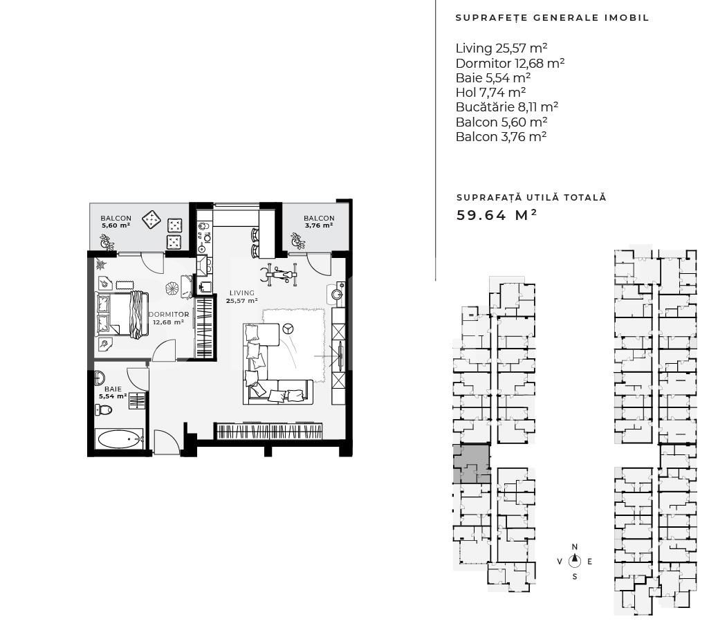 Apartament de vânzare 2 camere Gheorgheni - 69705AV | BLITZ Cluj-Napoca | Poza1