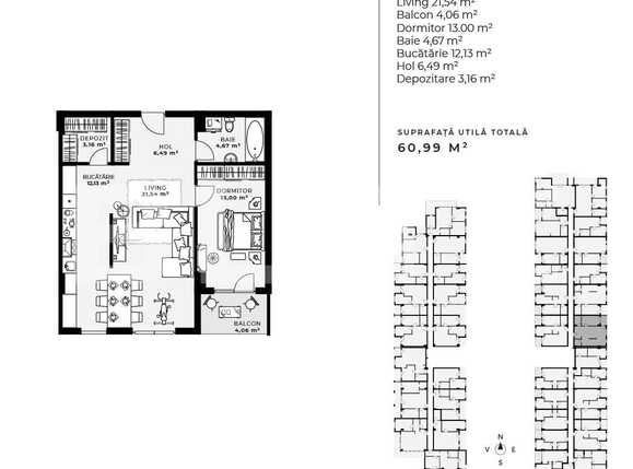 Apartament de vânzare 2 camere Gheorgheni - 69707AV | BLITZ Cluj-Napoca | Poza1