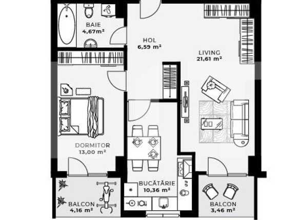 Apartament de vânzare 2 camere Gheorgheni - 69710AV | BLITZ Cluj-Napoca | Poza2