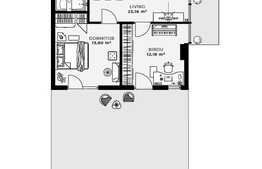 Apartament 3 camere, 66,43 mp + terasa