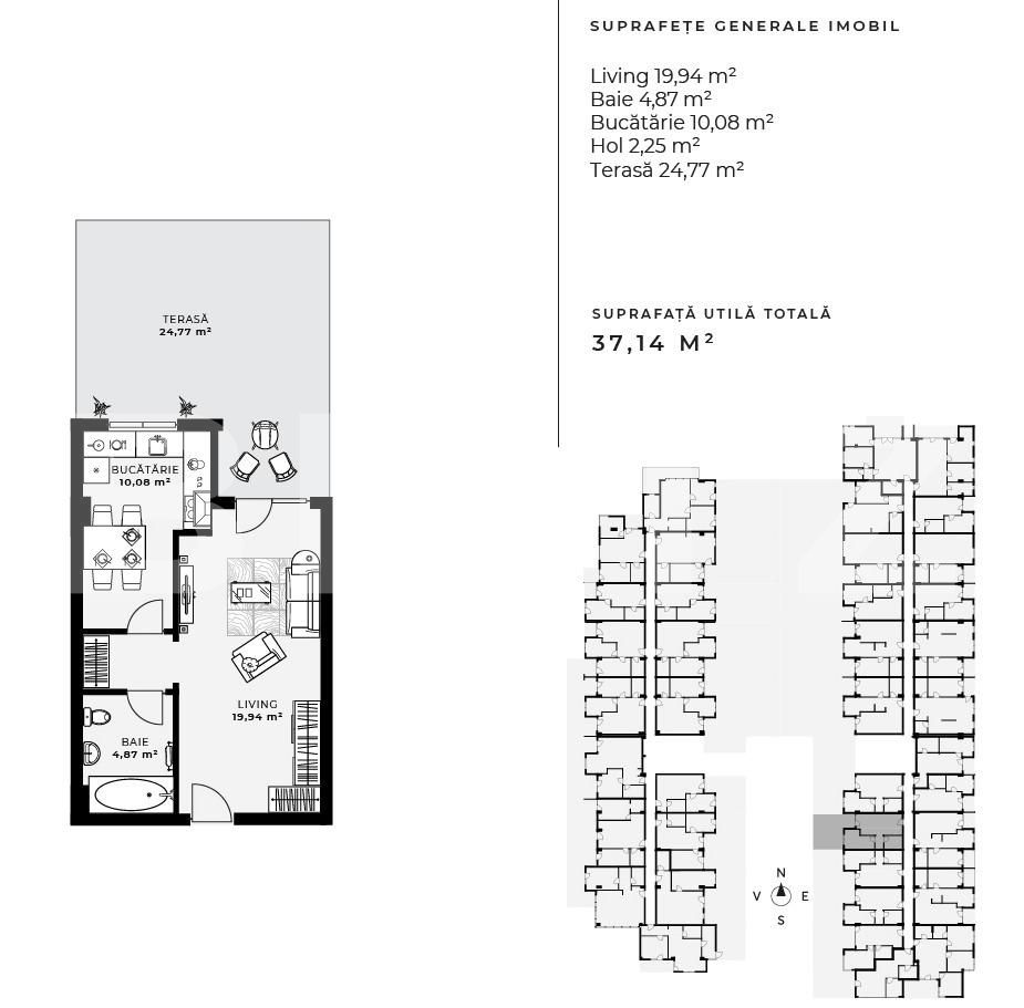 Garsonieră de vânzare Gheorgheni - 69732AV | BLITZ Cluj-Napoca | Poza3