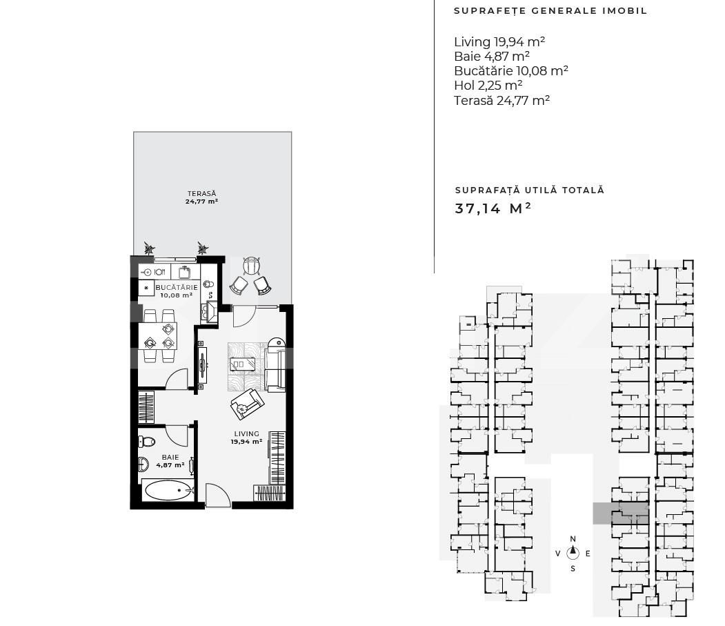 Garsonieră de vânzare Gheorgheni - 69734AV | BLITZ Cluj-Napoca | Poza1