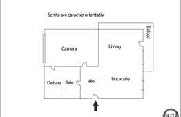 De vanzare cu 2 camere, 57 mp zona strazii Eroilor
