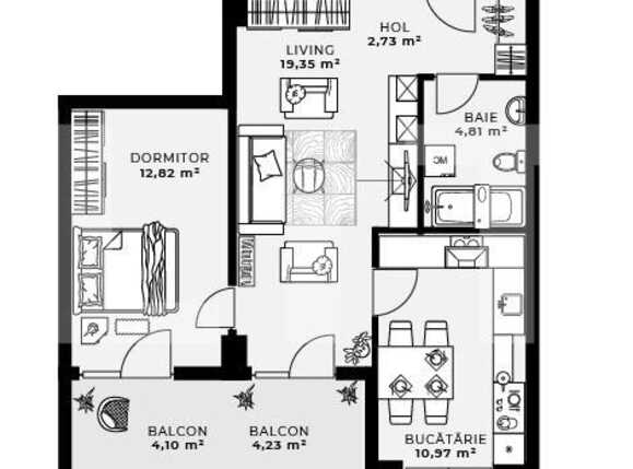 Apartament de vânzare 2 camere Gheorgheni - 69743AV | BLITZ Cluj-Napoca | Poza2