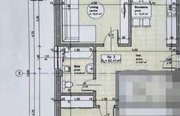 Apartament de 3 camere, semifinisat, 63 mp, parcare, zona Stejarului!
