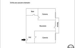 2 camere, 58 mp,  cu balcon de 9 mp, zona Profi