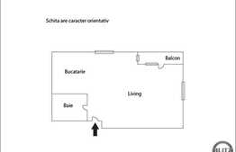 1 camera, 42 mp, zona cu acces facil! Semifinisat!