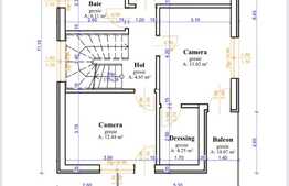 Casa individuala, semifinisata, zona de case, Baciu