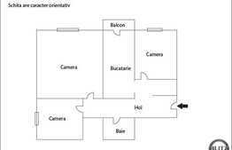 Vanzare apartament 3 camere, 54 mp utili, zona Mehedinti, cu boxa