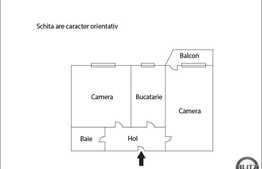 De vanzare 2 camere, 40 mp utili, zona Clabucet, cu boxa la subsol