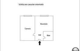 1 camera de vanzare, 39 mp utili, zona strazii Vanatorului, cu boxa si parcare