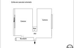 De vanzare 2 camere, 55 mp, balcon, parcare cu CF! Zona strazii Eroilor!